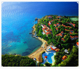 Teos Village Hotel Bahçe Deniz Manzarası